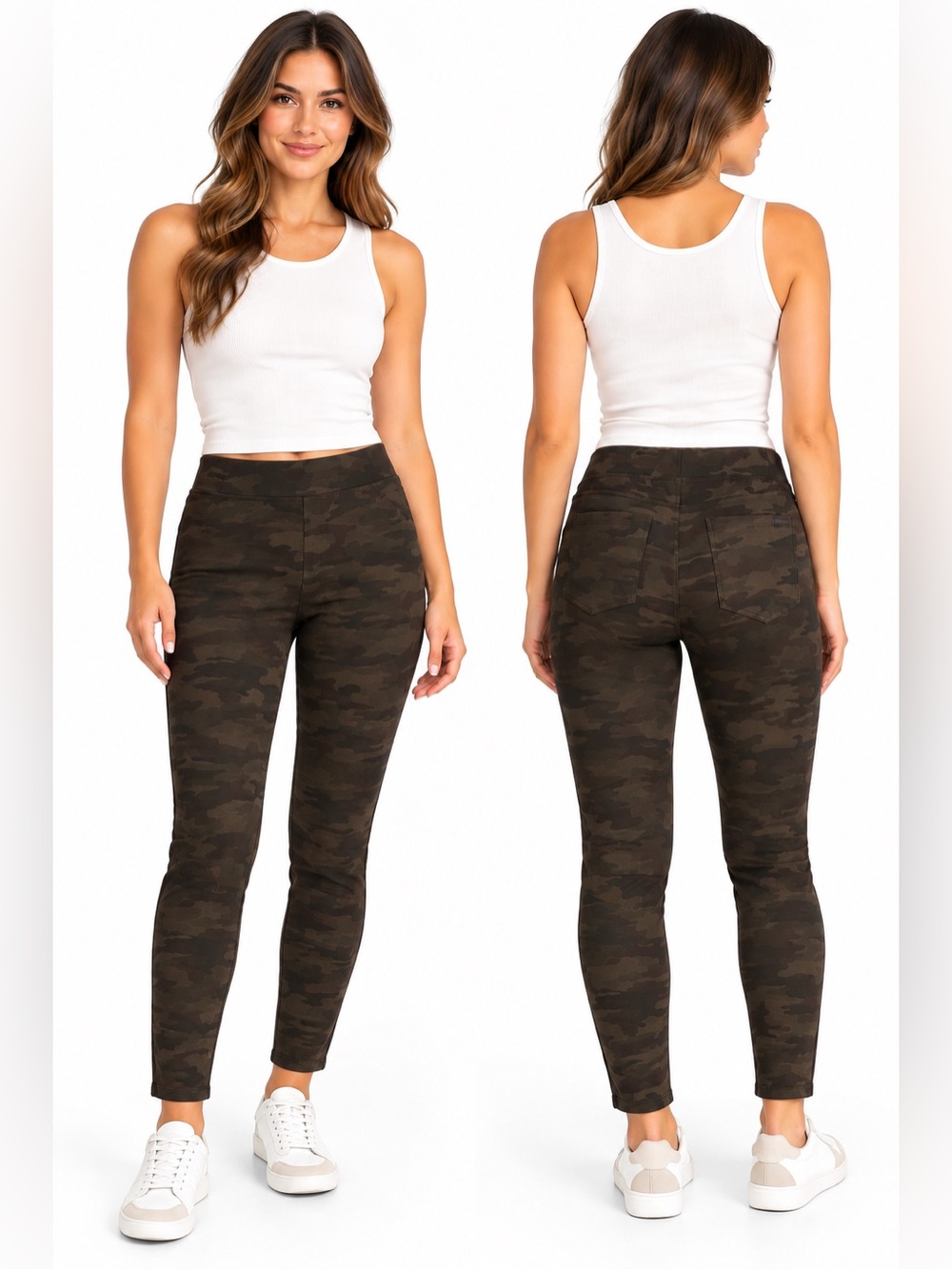 Sanctuary Camo Leggings in Brown & Green Size Small NWT